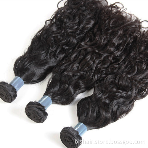 BIS Top Quality 8A 9A 10A Water Wave Bundles Wholesale The Cheapest Extensions Virgin Human Hair Bundles For Black Women